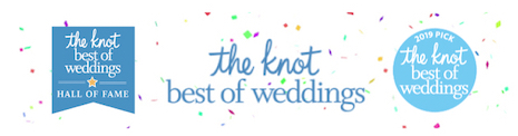 Vows From the Heart has been awarded The Knot's "Best Of Weddings" and has been inducted into The Knot's "Best Of Weddings Hall Of Fame"